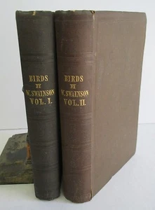On The Natural History & Classification of BIRDS by Wm Swainson, 2 Vols 1836-37 - Picture 1 of 7