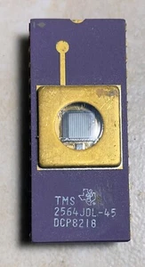 T.I. TMS2564JDL-45 64K ceramica viola e oro EPROM - Foto 1 di 1