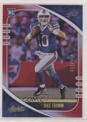 2020 Panini Absolute Rookie Spectrum Red /100 Jake Fromm #143 Rookie RC - Image 1 of 2