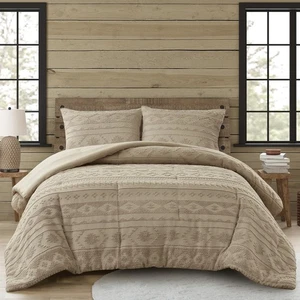 Woolrich King Set di piumoni in ciniglia trapuntata, piumino oversize sud-ovest... - Foto 1 di 7