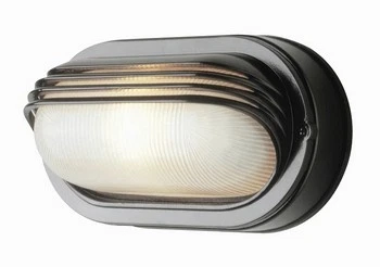 Trans Globe Lighting - The Standard - One Light Oval Bulkhead - Eye Lash-White - Image 1 of 1