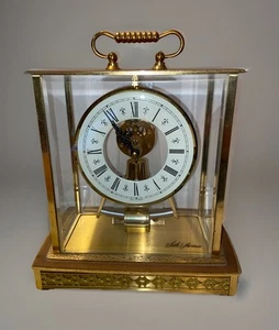 SETH THOMAS “ACQUISITION” BRASS ELECTRO MAGNETIC CLOCK-TALLEY INDUSTRIES-GERMANY - Picture 1 of 11