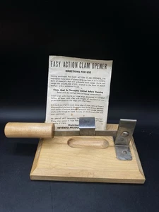 Austernmuschel Shucker Holz und Edelstahl von Invento Products Vintage - Bild 1 von 8