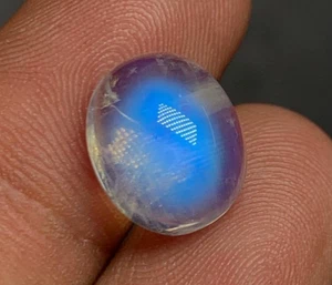 Top 6A Quality Rainbow Moonstone Oval Shape Loose Fire Cabochon Gemstone 10X12MM - Picture 1 of 20