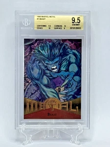 1995 Fleer Metal Marvel Beast Card #1 BGS 9.5 GEM MINT - Picture 1 of 3