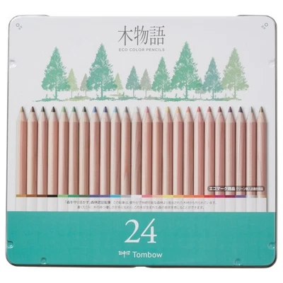 Tombow pencil color pencil S Kimonogatari 24color can CB-RS24C - Image 1 of 4