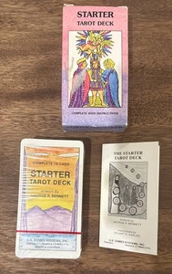 Starter Tarot Deck Fortune Telling Cards U.S. Games Systems 1988 Vintage NEW - Picture 1 of 10