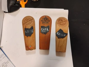 Lot Of 3 Wooden Beer Tap Handles/North High Brewing Co./Read Description!! - Picture 1 of 10