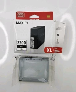 Original Canon Maxify PGI 2200 XL Schwarz Drucker Tintenpatronen 1er Pack Versiegelt OEM - Bild 1 von 5