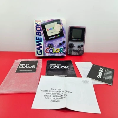 Nintendo Game Boy Color GBC  Viola Trasparente GIG - Atomic Purple Originale ITA - Immagine 1 di 4