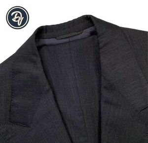 Bespoke 42 L Bergdorff Goodman X Domenico Spano Charcoal Stripe Double Breast - Picture 1 of 18