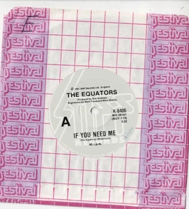 EQUATORS If You Nee Me AUSSIE 7" VINYL 1981 REGGAE Stiff Label - Picture 1 of 1