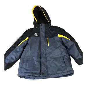 Gerry Kids Ski Jacket /Winter Coat Size XS-6 Gray Black Hood - Picture 1 of 7