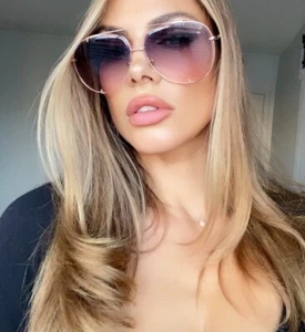 XL "TALON" OVERSIZED Women Sunglasses PILOT 100% UV PROTECTION high quality - Picture 1 of 51