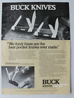Buck Knives Pocket Knives  Vintage Magazine Print Ad 1981 8 X 11