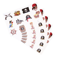 10 Sheets Kids Temporary Pirate Sticker Temporary Pirate for Boys Girls Party