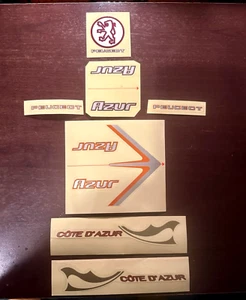 Peugeot,New Old Stock Frame Tube Stickers, (new without box) Factory France! s06 - Picture 1 of 1