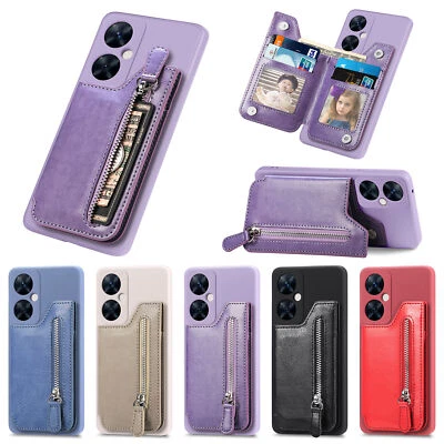 Zip Wallet Case For Huawei P30 P40 P50 P60 Pro P40 Lite 5G Nova10 se Stand Cover - Image 1 of 4