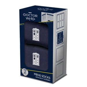 Doctor Who Tardis Socks Box Set (One Size = UK 711) NEW OFFICIAL - Picture 1 of 1