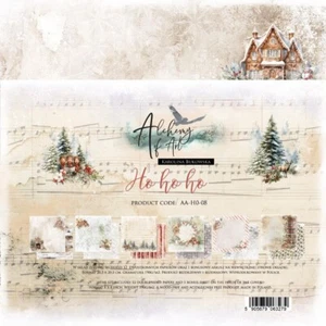 Scrapbooking Double Sided Paper 8 x 8,  Art Alchemy, Ho Ho Ho - Picture 1 of 8
