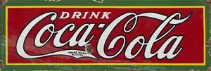 DRINK COCA-COLA WERBUNG BLECHSCHILD - Bild 1 von 1