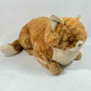 Applause Tabby CAT REALISTIC 1985 Kitty Avanti Jockline Orange sleeping 20 inch