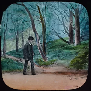 THE START IN LIFE NO3 1895 Magic Lantern Slide VICTORIAN PHOTOGRAPH - Picture 1 of 3