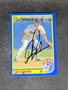 Dean Palmer Texas Rangers 1990 Score signierte Autogrammkarte #594 ~ Echtheitszertifikat - Bild 1 von 3