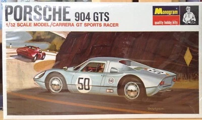 Monogram 1:32 Porsche 904GTS, Vintage Model Car Kit No. 6712, 1967, Sealed - Image 1 of 4