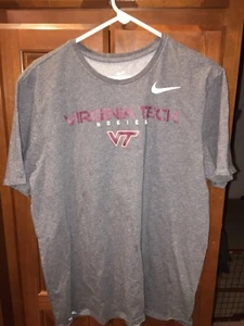 Nike Dri Fit NCAA Virginia Tech Hokies Camisa XL Nike Gris Camisa XL - Imagen 1 de 6