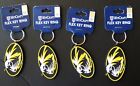 FOUR (4) MISSOURI TIGERS, FLEXIBLE KEY RINGS FROM WINCRAFT