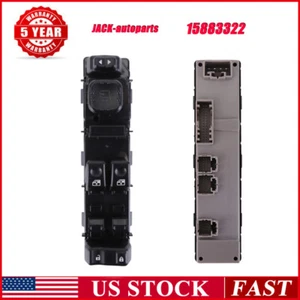 FOR CHEVY SILVERADO GMC 03-07 FRONT LEFT DRIVE SIDE POWER WINDOW SWITCH 15883322 - Picture 1 of 24