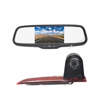 Vardsafe | Brake Light Reverse Camera + Mirror Monitor for Ford Transit Custom - Image 1 of 4