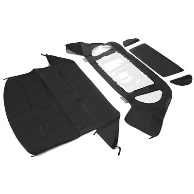 Fits: 1990-02 Mercedes-Benz R129 SL Soft Top w/Plastic Window, Sailcloth Vinyl - Image 1 of 4