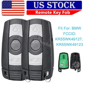 2 For 2007 2008 2009 2010 2011 BMW 335i 535i 550i Keyless Entry Remote Key Fob - Picture 1 of 9