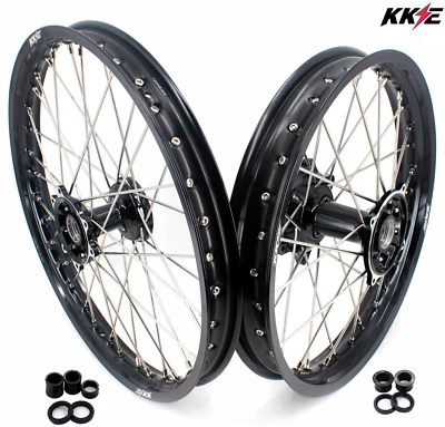 Llantas fundidas KKE 21/19"" para Honda CR125R CR250R CR500R 1995-1999 buje negro Foto 1 de 4