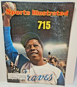 Vintage SPORTS ILLUSTRATED April 15 1974 Hank Aaron  715th Home Run - Picture 1 of 6