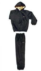 americaya original Sauna suit Prize fighter specifications Black x gold logo