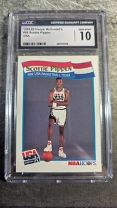 1991-92 Hoops McDonald's 58 Scottie Pippen USA CGC 10 - Picture 1 of 2