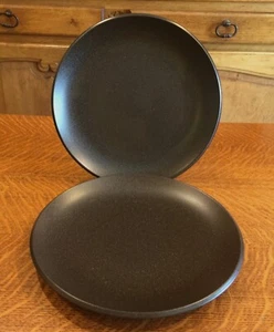 Set 2 Calvin Klein China "The Khaki Collection" Cargo Raisin 10" Dinner Plates - Picture 1 of 8
