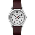 Timex T20041 Men's Easy Reader Brown Leather Strap Watch