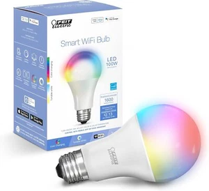 Feit Electric Smart Wifi Led Light Bulb Rgbw Color Changing 100W Equivalent - Picture 1 of 9