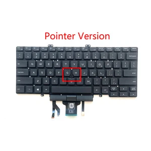 New For Dell Latitude 5400 5401 Backlit Dual Point Keyboard 3J9FC - Afbeelding 1 van 5