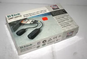 New D-Link DMF-560TX 10/100 Ethernet LAN + 56K Fax/Modem Multifunction PC Card