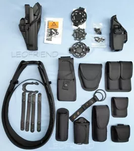 Genuine BLACKHAWK Military Police MP Complete Duty Holster Kit Large USA Made - Picture 1 of 18