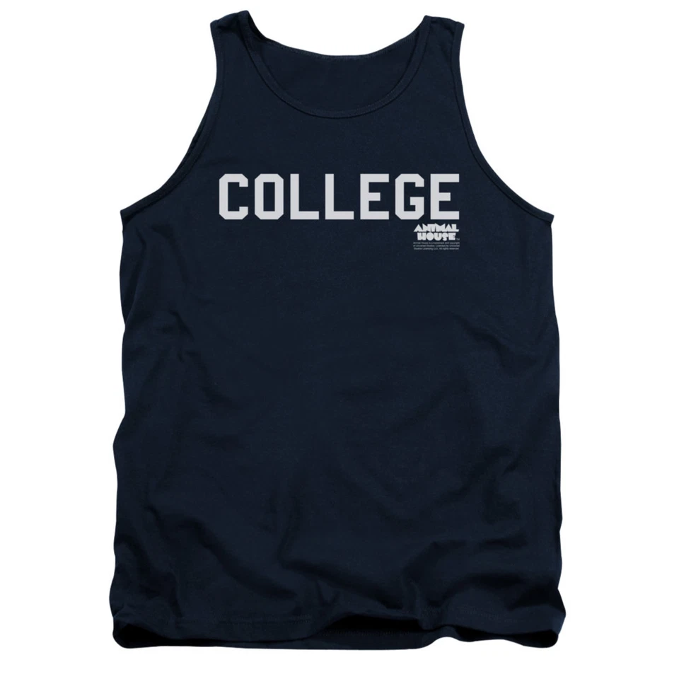 ANIMAL HOUSE COLLEGE Licensed Men's Graphic Tank Top Sleeveless SM-2XL - Image 1 of 2