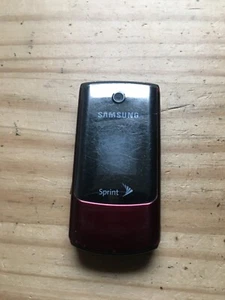 Samsung SPH-M320 Red Silver Black ( Sprint ) Flip Cell Phone 3.25"L x 2"W - Picture 1 of 3