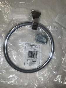 P5860 Donner Contemporary Collection Bathroom Hand Towel Ring Polished Chrome - Picture 1 of 10