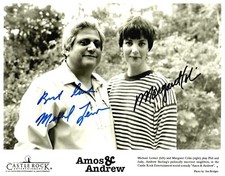 “Amos & Andrew” Michael Lerner & Margaret Colin Hand Signed 10X8 B&W Photo