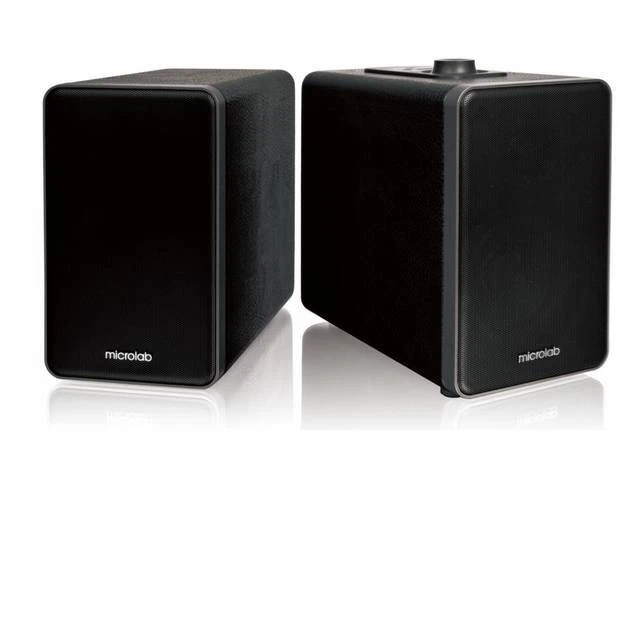 Microlab H21 Wireless Bluetooth Bookshelf Speaker System Black - Image 1 of 1